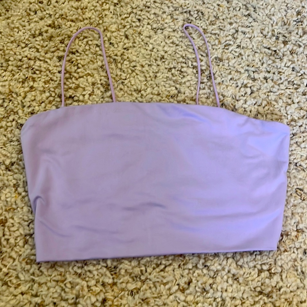 Purple crop top